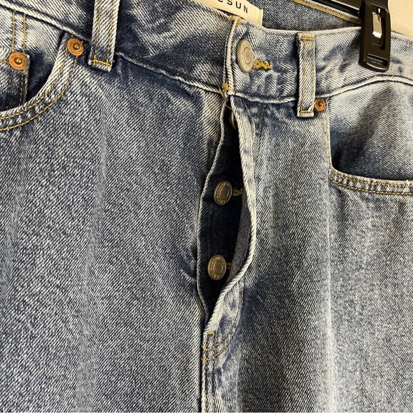 PacSun Men's Denim Blue Button Fly Straight Leg Jeans Size 32x32 - Picture 3 of 10